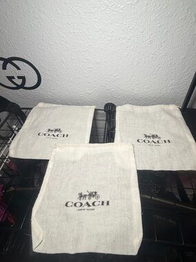 Coach New York Dust Bags – Set of 3 - 8X8